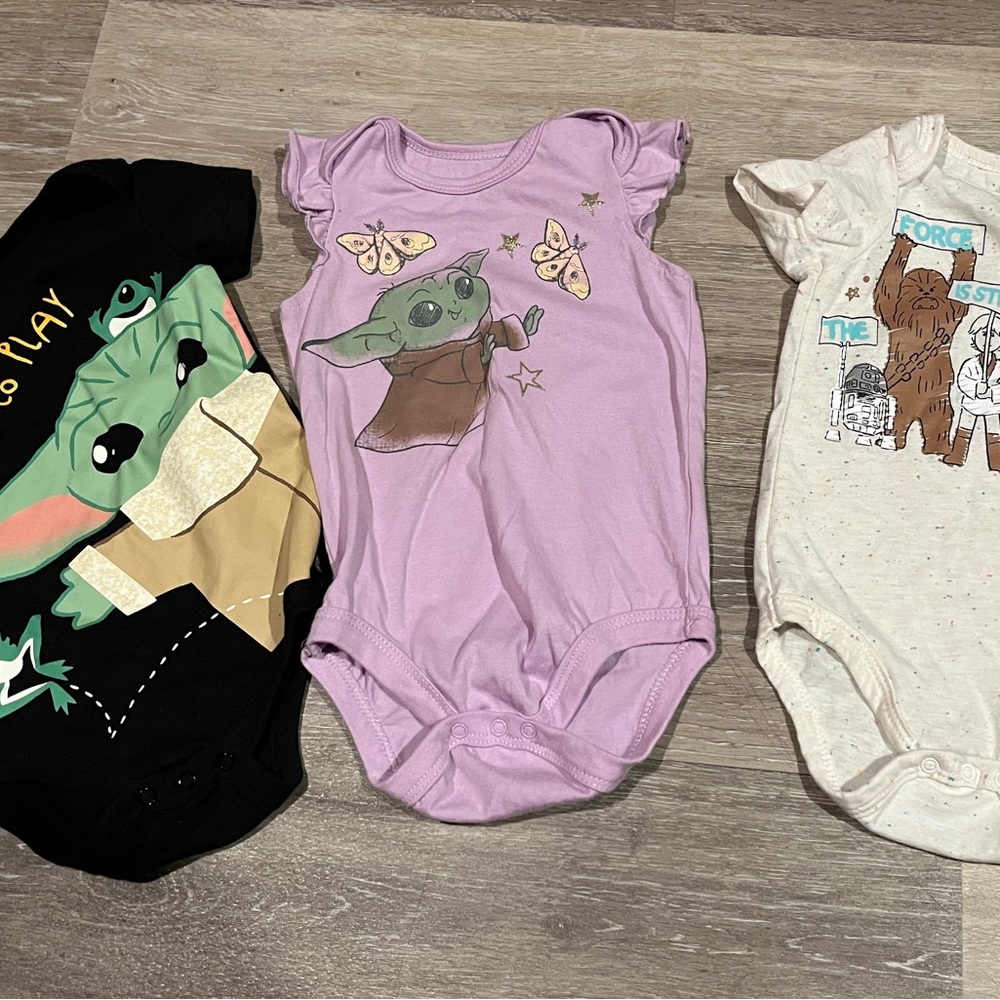 Star Wars onesies for size 12 months